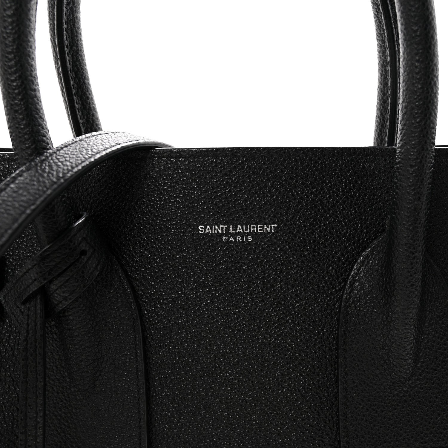 Saint Laurent Grained Calfskin Small Sac De Jour Black 7 of 9