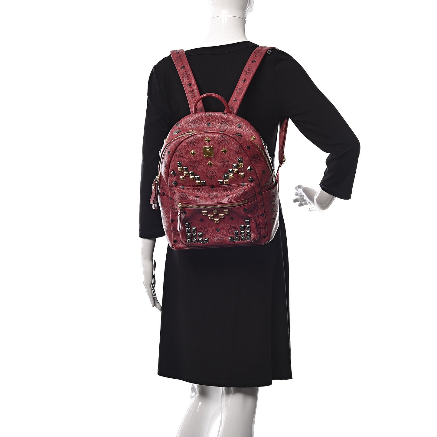 Visetos Studded Small Stark M Backpack Scooter Red