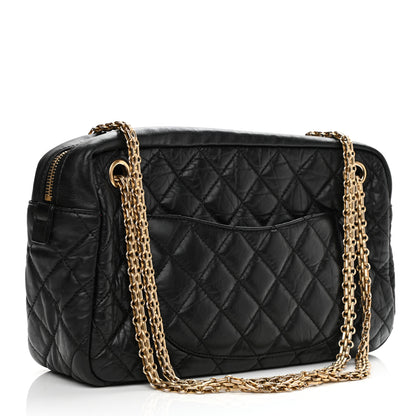 Chanel Aged Calfskin Quilted Medium Reissue Camera Case Black 3 of 10