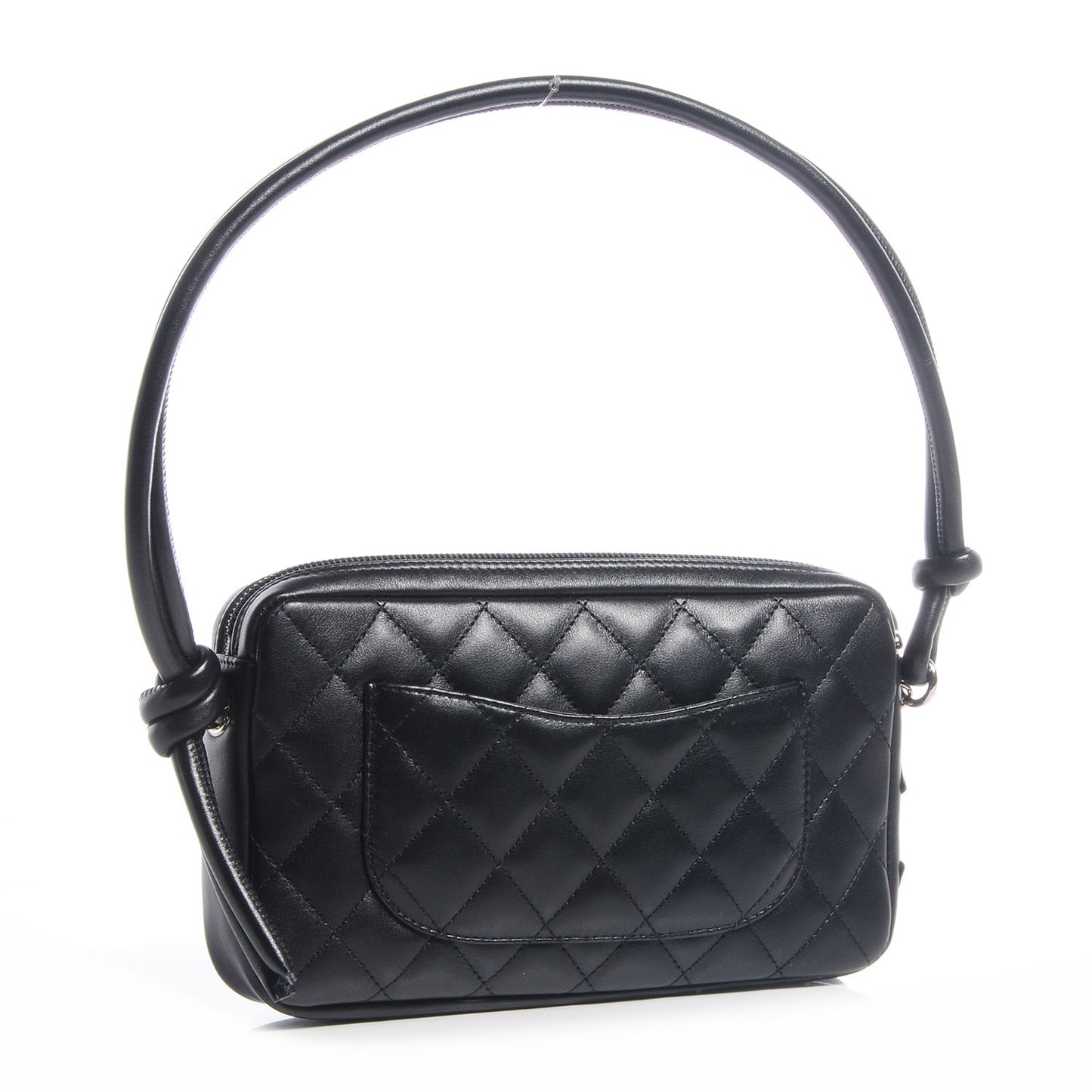 Calfskin Quilted Cambon Pochette Black