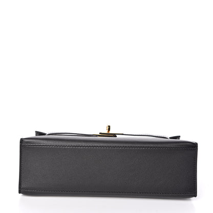 Hermes Swift Kelly Pochette Clutch Black 5 of 24