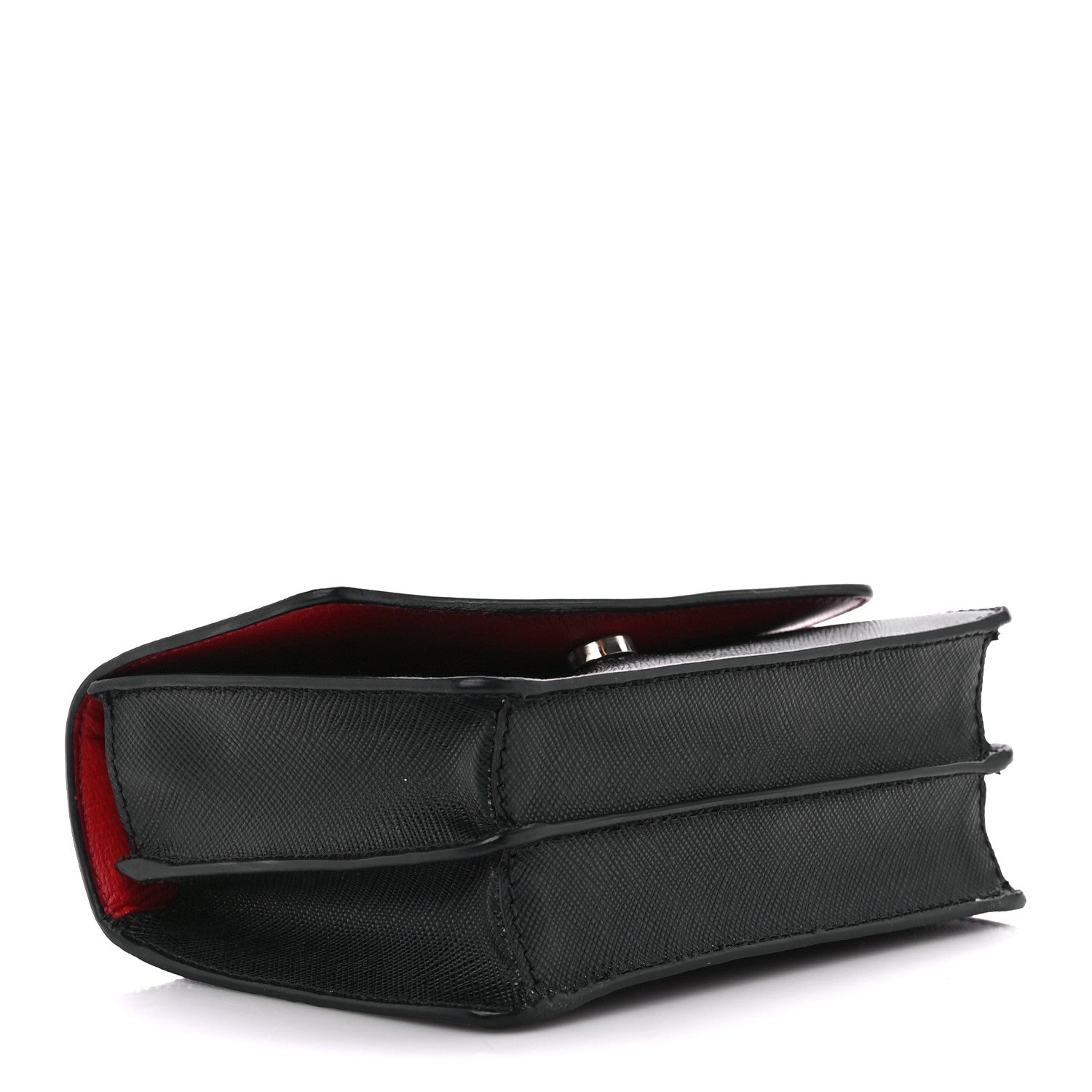 Prada Saffiano Lux Crossbody Bag Black 4 of 10