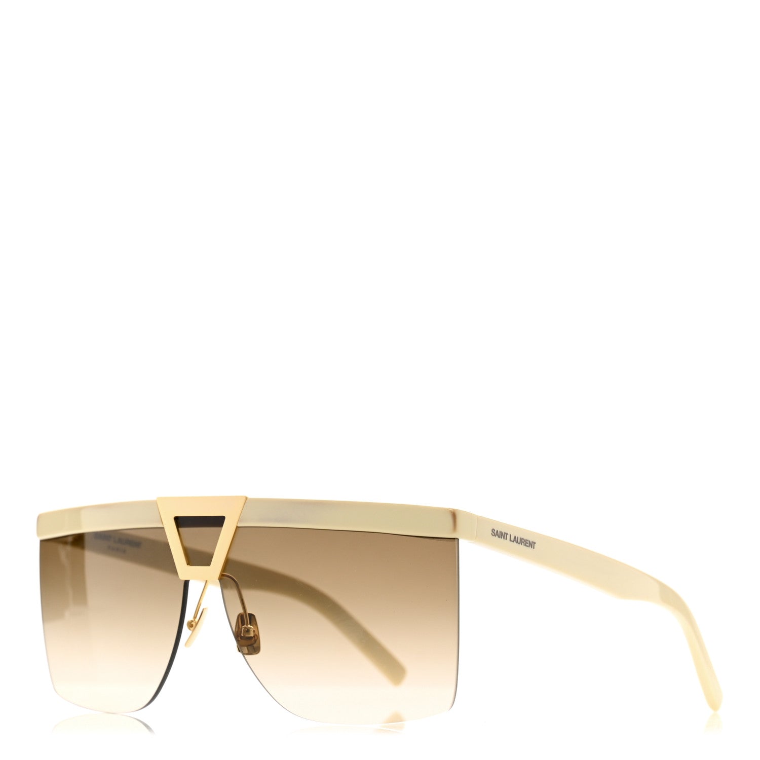 Saint Laurent SL 537 Mask Sunglasses White 1 of 7