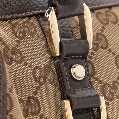 Gucci Monogram Small Abbey Boston Dark Brown 14 of 14