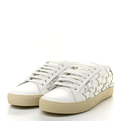 Saint Laurent Nappa Star Court Sneakers 37.5 Off White 3 of 9