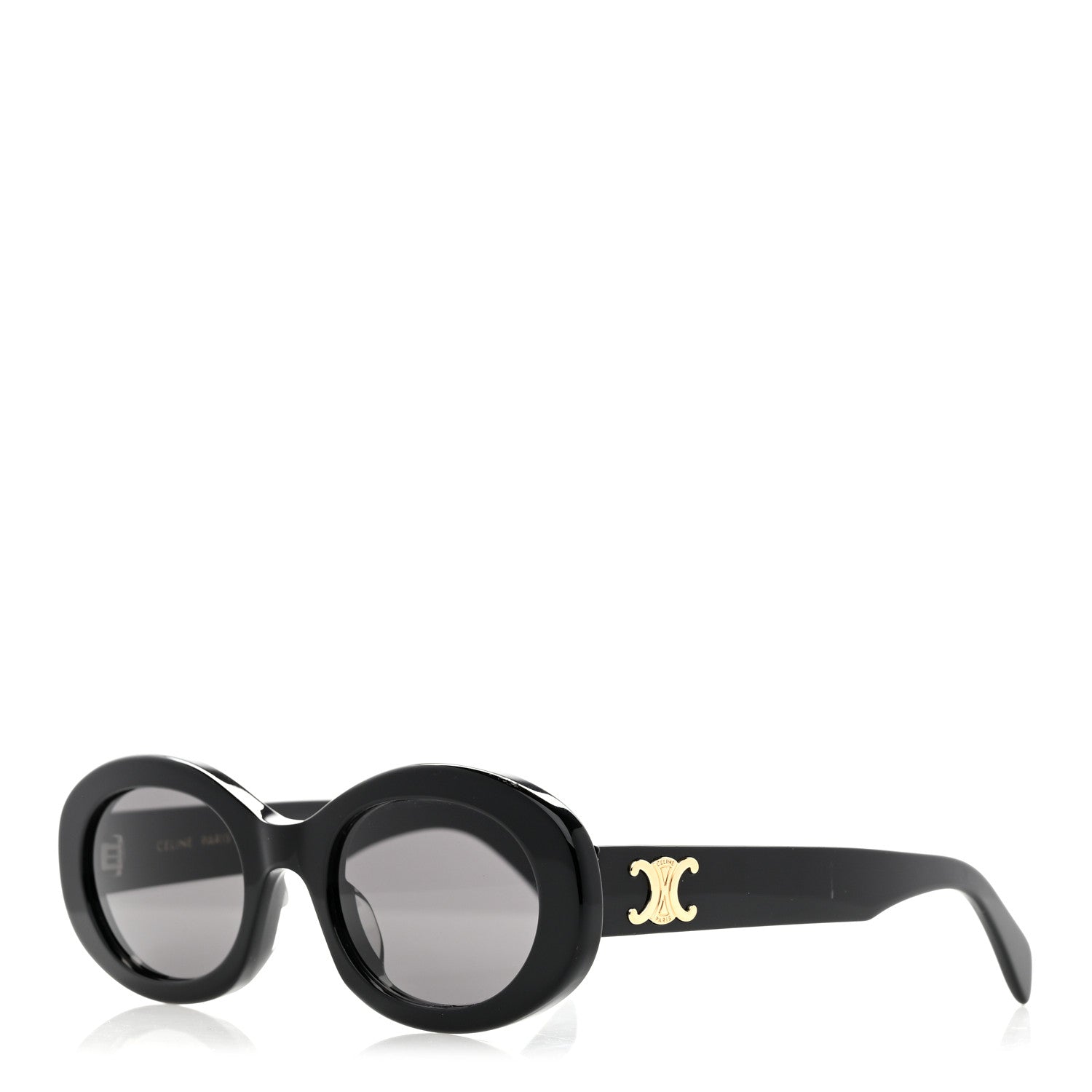 Celine Acetate Triomphe 01 Sunglasses CL 40194U Black 1 of 8