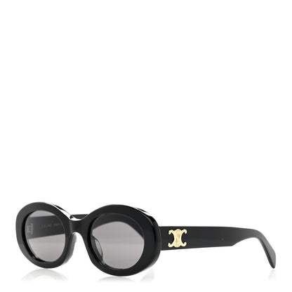 Celine Acetate Triomphe 01 Sunglasses CL 40194U Black 1 of 8