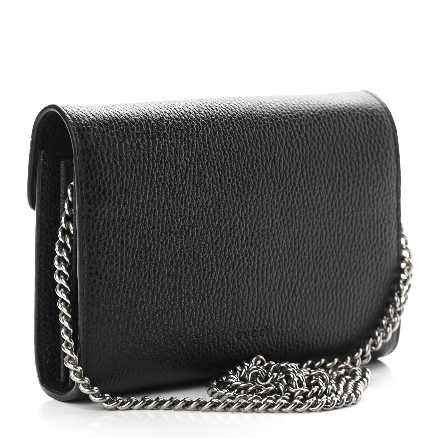 Gucci Calfskin Mini Dionysus Chain Wallet Black 3 of 13