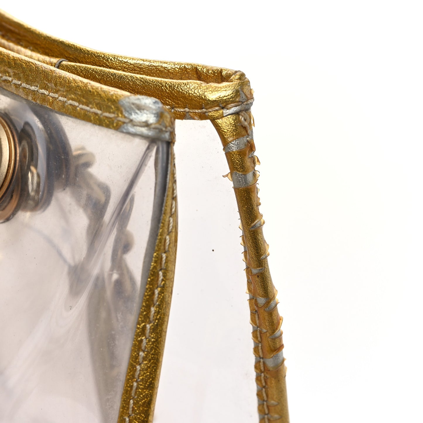 Vinyl Naked Tote Gold