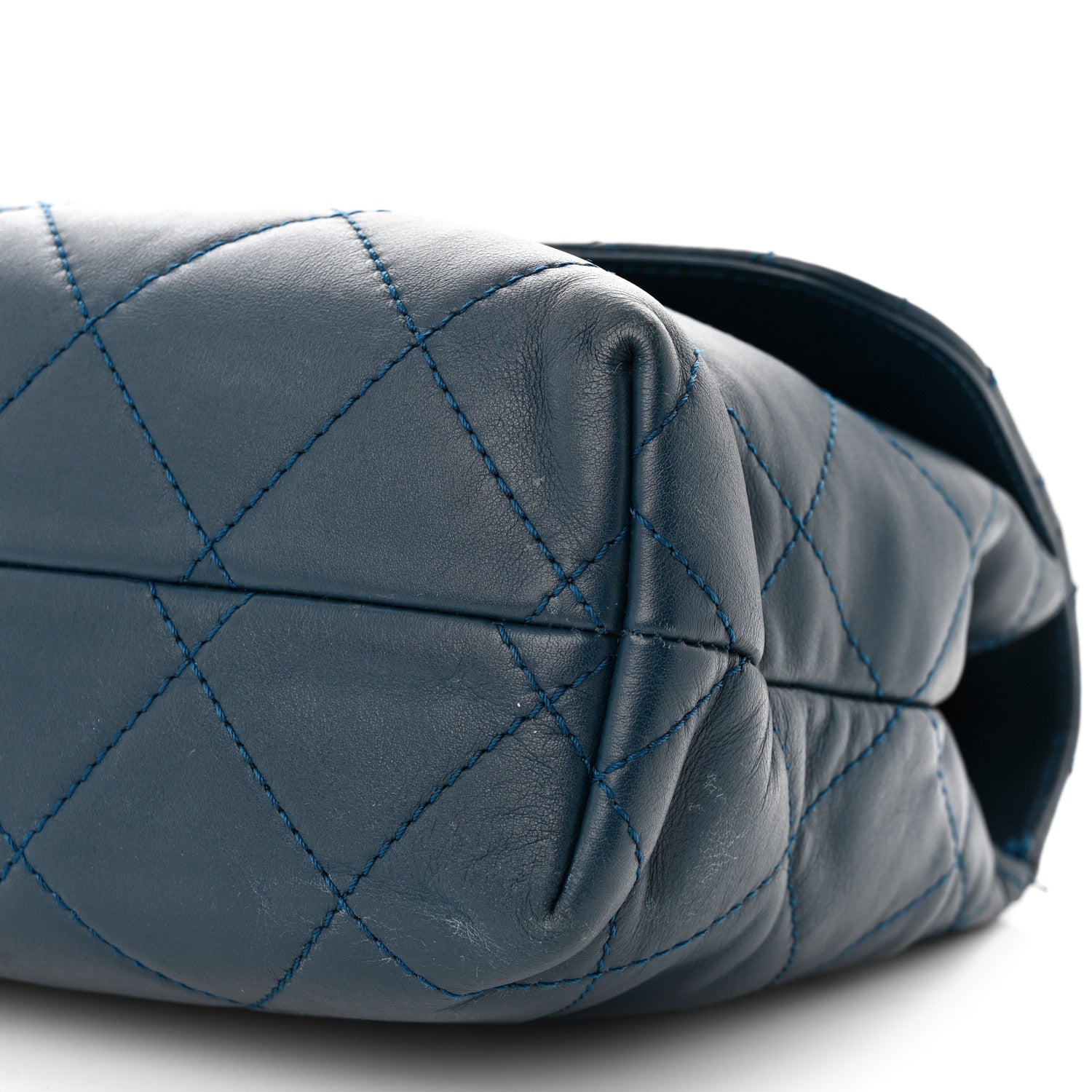 Chanel Calfskin Quilted In the Business Flap Dark Navy Blue 10 of 12