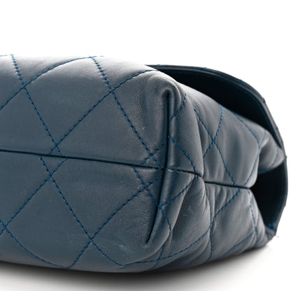 Chanel Calfskin Quilted In the Business Flap Dark Navy Blue 10 of 12