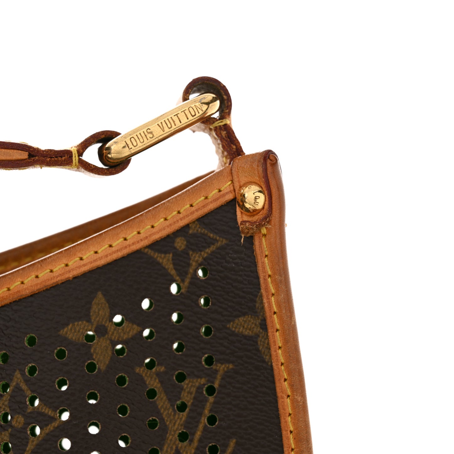 Monogram Perforated Musette Green