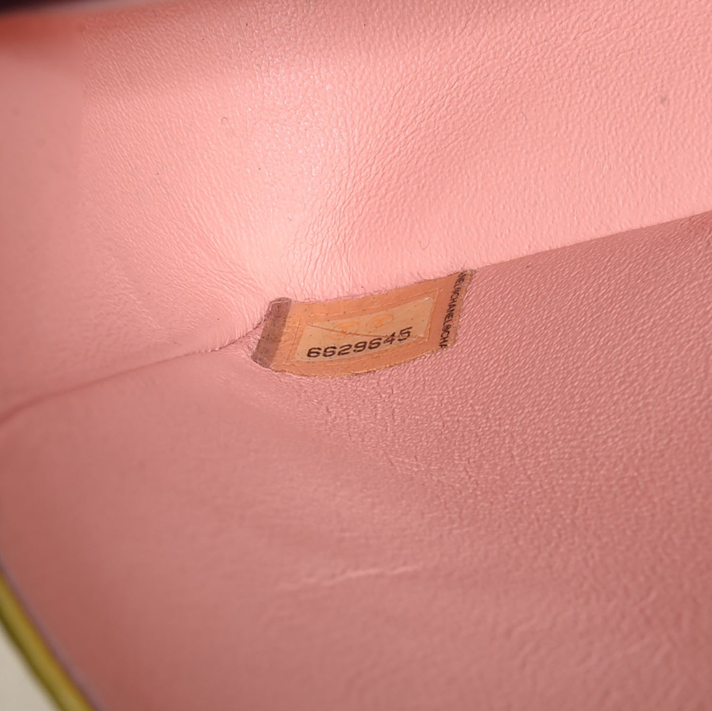 Lambskin Quilted Medium Double Flap Yellow