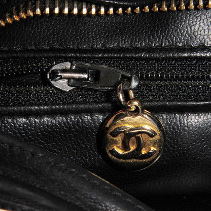 Chanel Lambskin Quilted Shoulder Bag Black 7 of 8