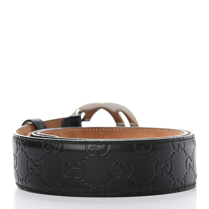 Gucci Guccissima Signature Interlocking G 40mm Belt 85 34 Black 2 of 5