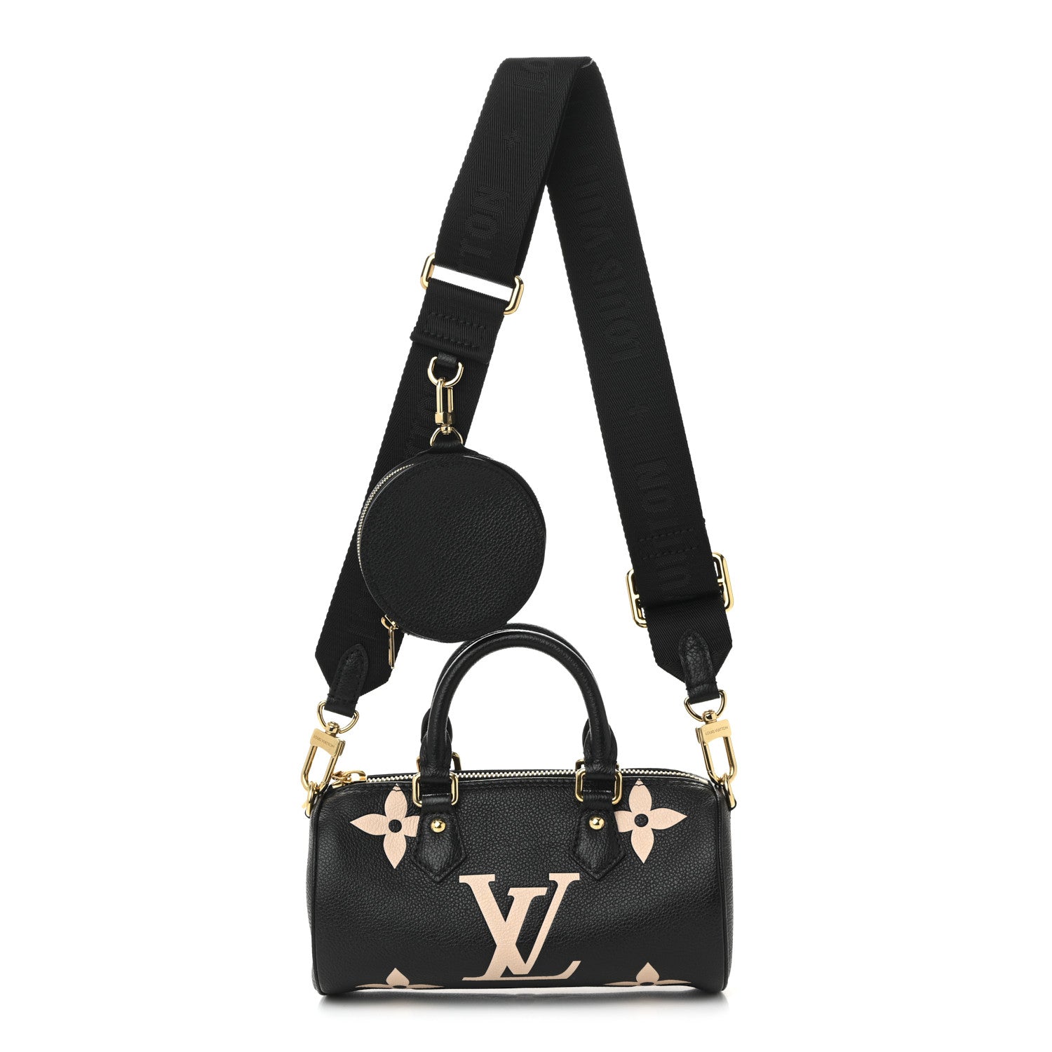 Louis Vuitton Empreinte Monogram Giant Papillon BB Black Beige 1 of 9