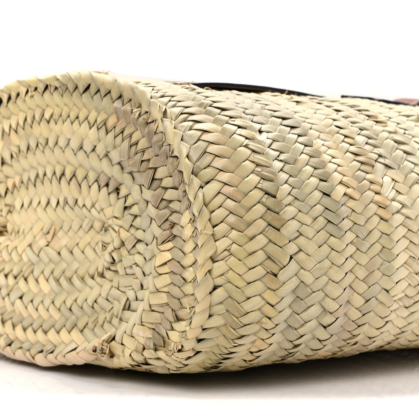 Raffia Basket Tote Bag Natural Tan