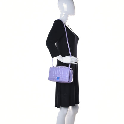 Burberry Lambskin Quilted Small Lola Bag Soft Violet 2 of 11