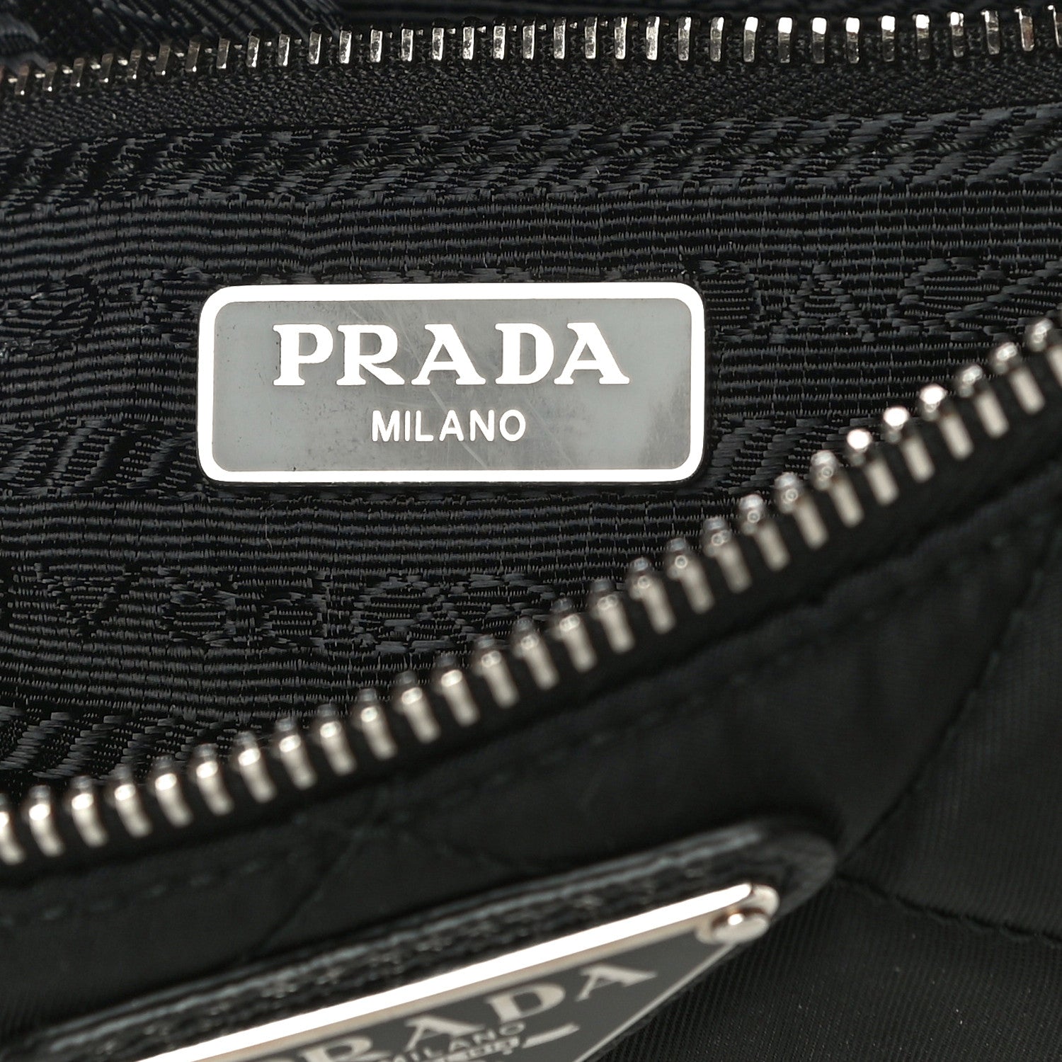 Prada Nylon Tessuto Impuntu Quilted Crossbody Bag Black 7 of 10
