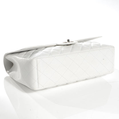 Chanel Caviar Maxi Single Flap White 4 of 8