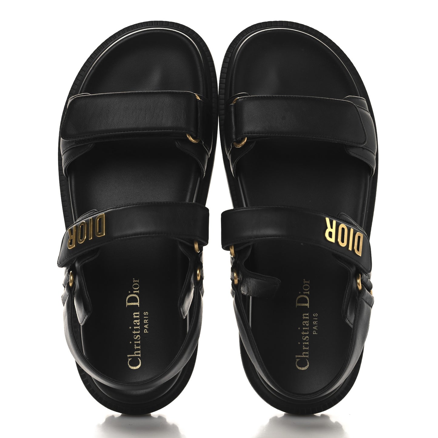 Lambskin Dioract 10mm Sandals 40 Black