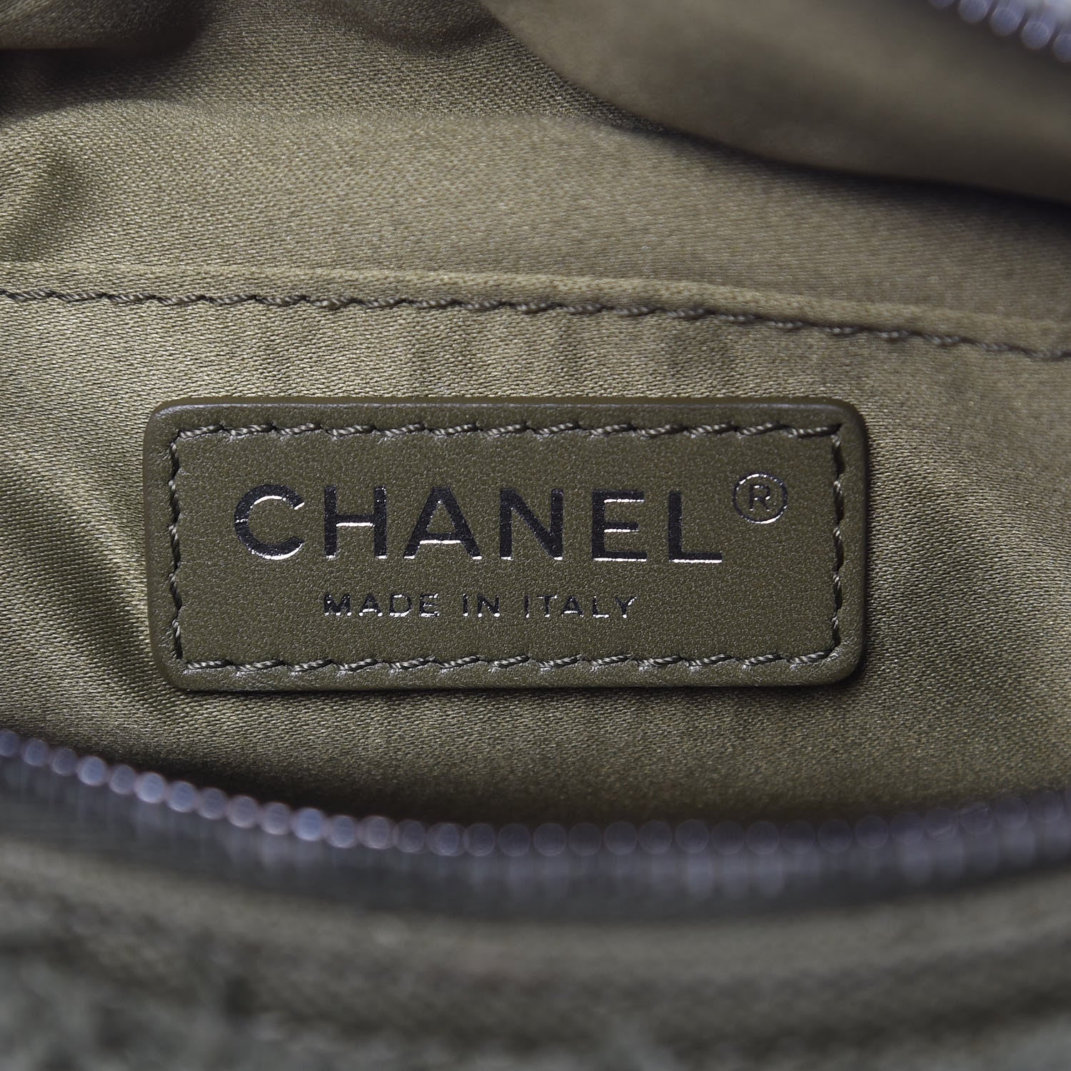 Chanel Canvas Lambskin Quilted Coco Cuba Charms Waist Bag Khaki 6 of 8