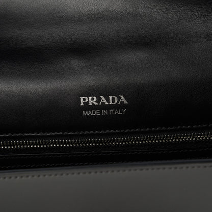 Prada City Calf Plex Ribbon Bag Cammeo Bianco Marmo 8 of 10