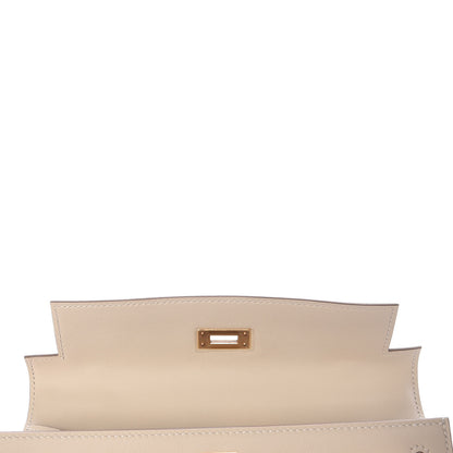 Hermes Swift Kelly Pochette Clutch Craie 15 of 31