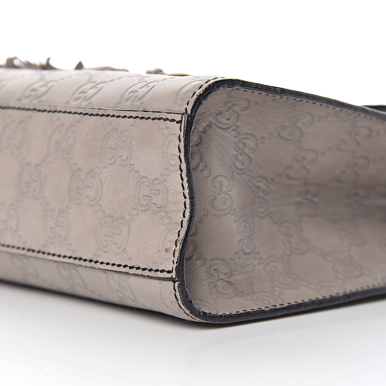 Gucci Soft Guccissima Medium Emily Chain Shoulder Bag Storm Grey 15 of 15