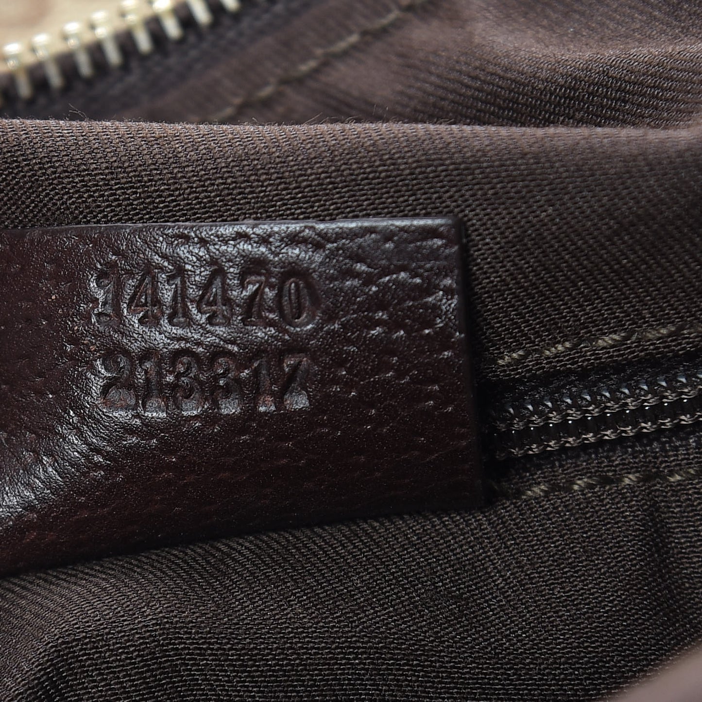 Monogram Medium Abbey Tote Dark Brown