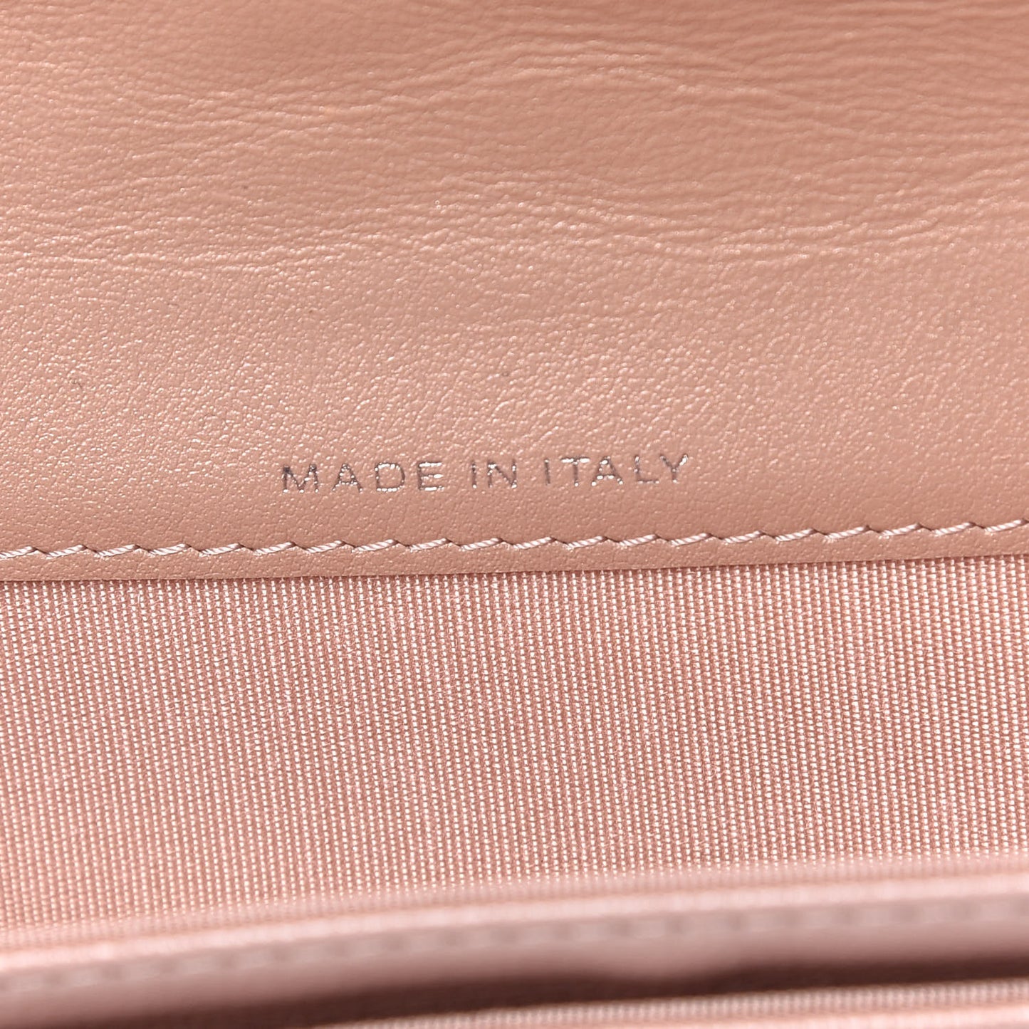 Goatskin Camellia Embossed Card Holder Wallet Light Pink