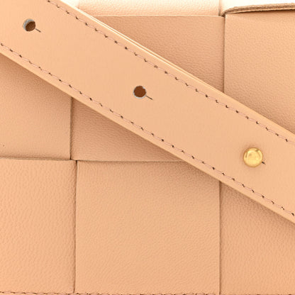 Bottega Veneta Lambskin Maxi Intreccio Candy Cassette Crossbody Bag Almond 7 of 10