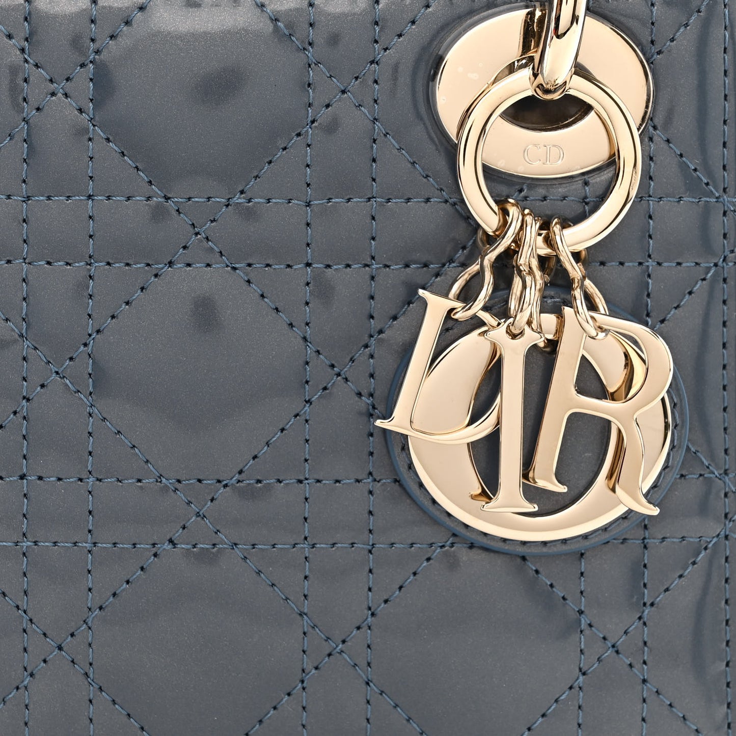 Patent Cannage Mini Lady Dior Pastel Night