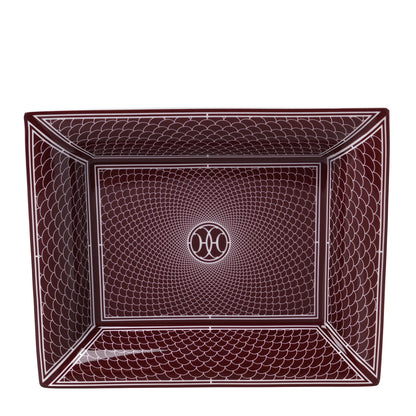 Hermes Porcelain H Deco Change Tray Rouge 1 of 4