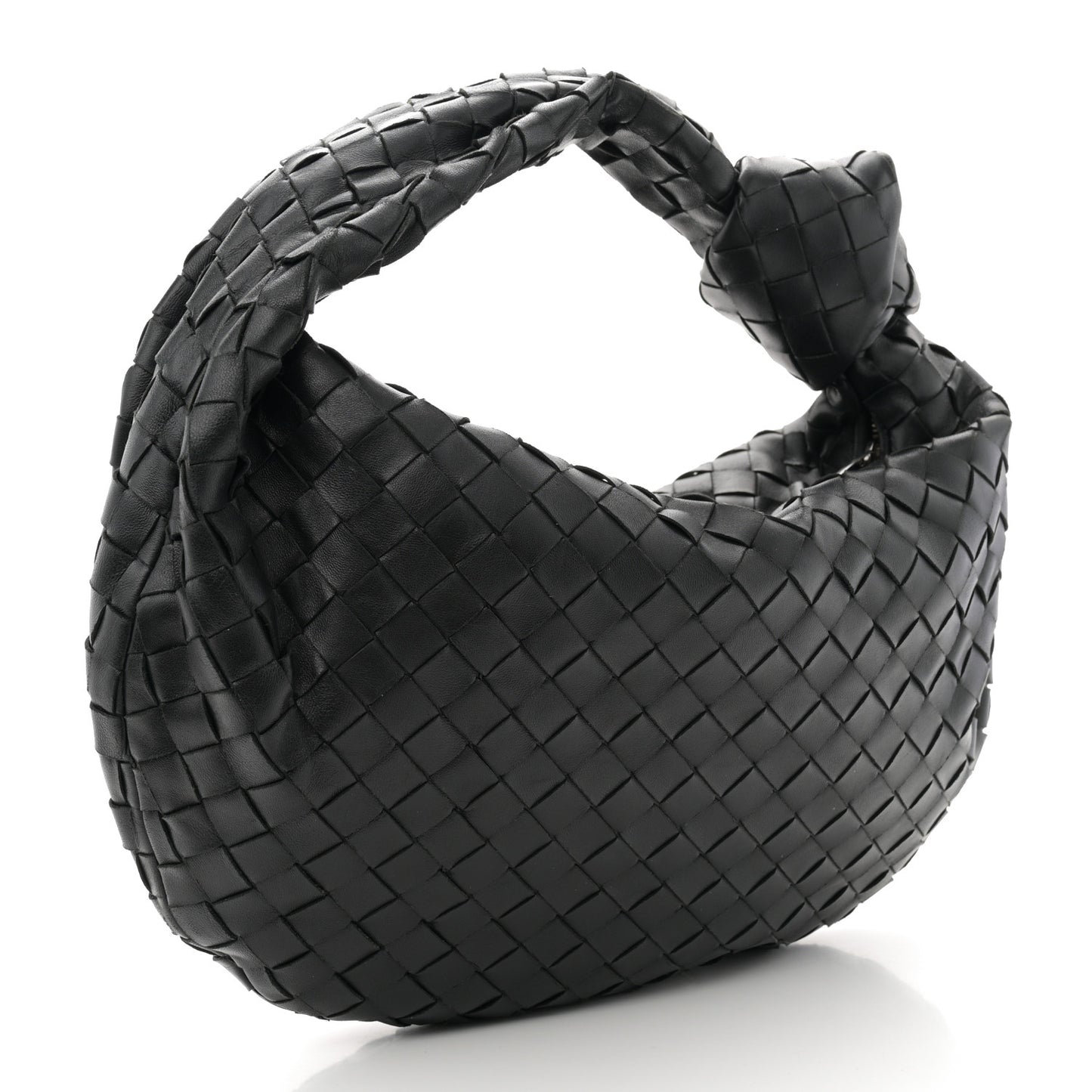 Nappa Intrecciato Teen Jodie Hobo Black