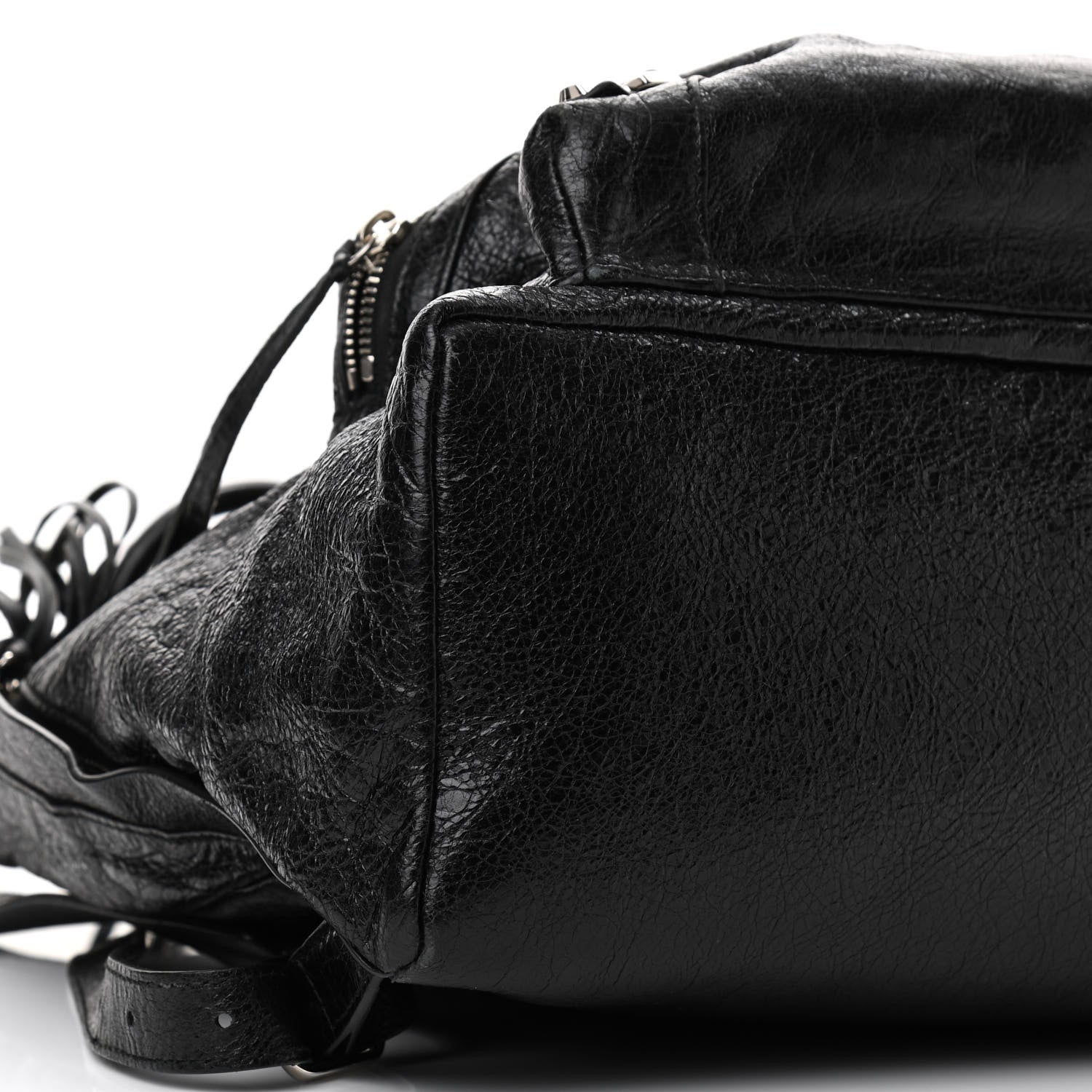 Balenciaga Agneau Classic Silver Hardware Backpack Black 9 of 11