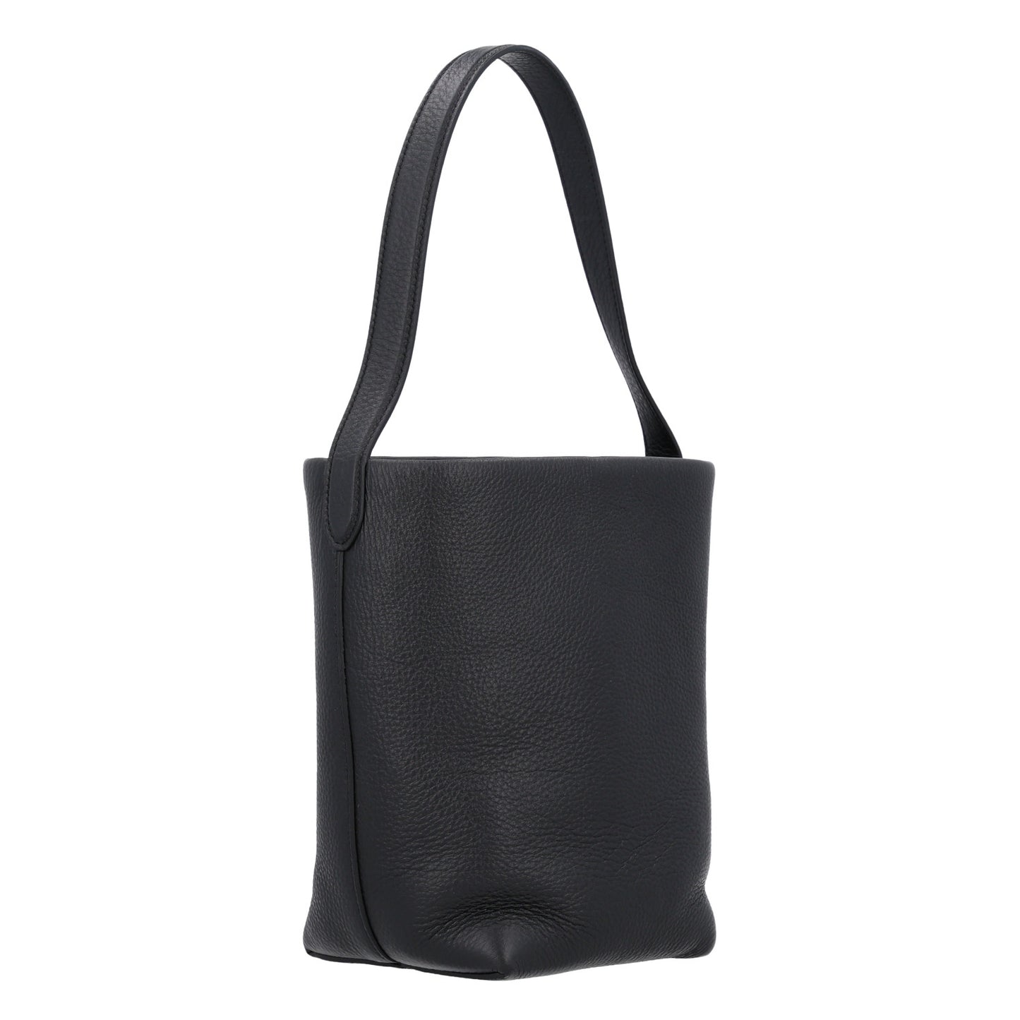 Grained Calfskin Small N/S Park Tote Black
