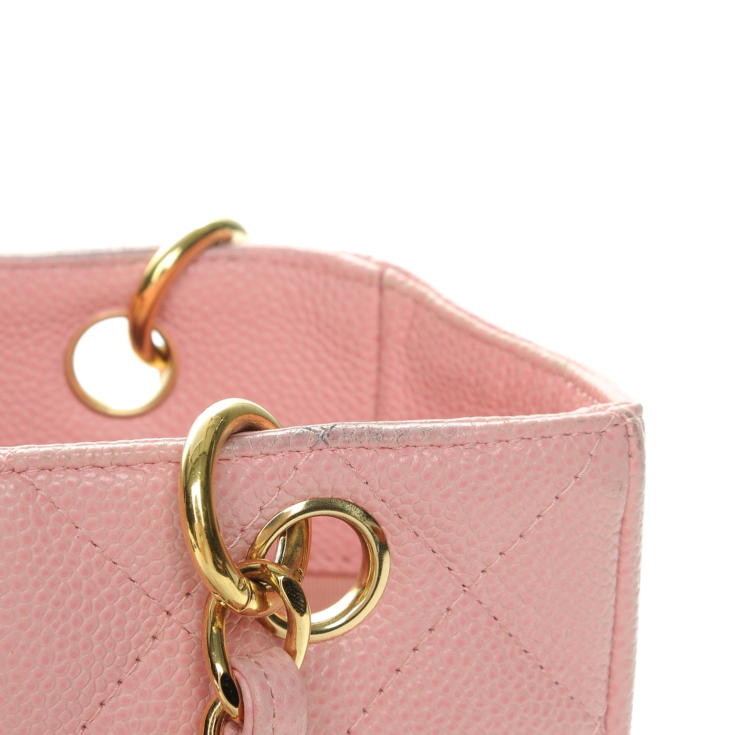 Chanel Caviar Petit Shopping Tote PST Pink 7 of 19