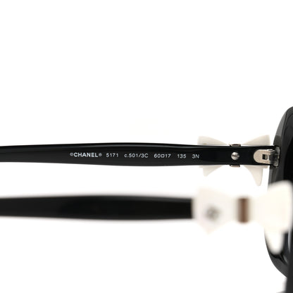 Chanel Acetate CC Bow Sunglasses 5171 Black White 6 of 8
