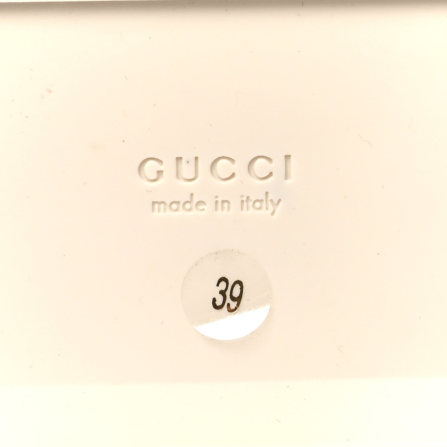 Gucci GG Supreme Monogram Granada Kid Angelina Platform 35mm Slingback Sandals 39 White Mystic White 8 of 9