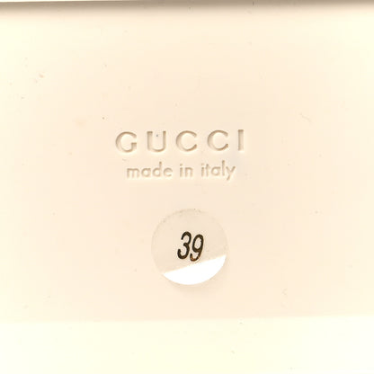 Gucci GG Supreme Monogram Granada Kid Angelina Platform 35mm Slingback Sandals 39 White Mystic White 8 of 9