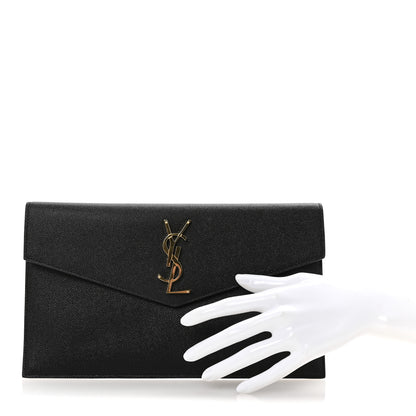 Saint Laurent Grain De Poudre Uptown Pouch Black 4 of 12