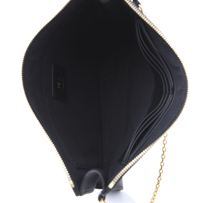 Fendi Vitello Grace Studded Karligraphy Pouch Black 4 of 9