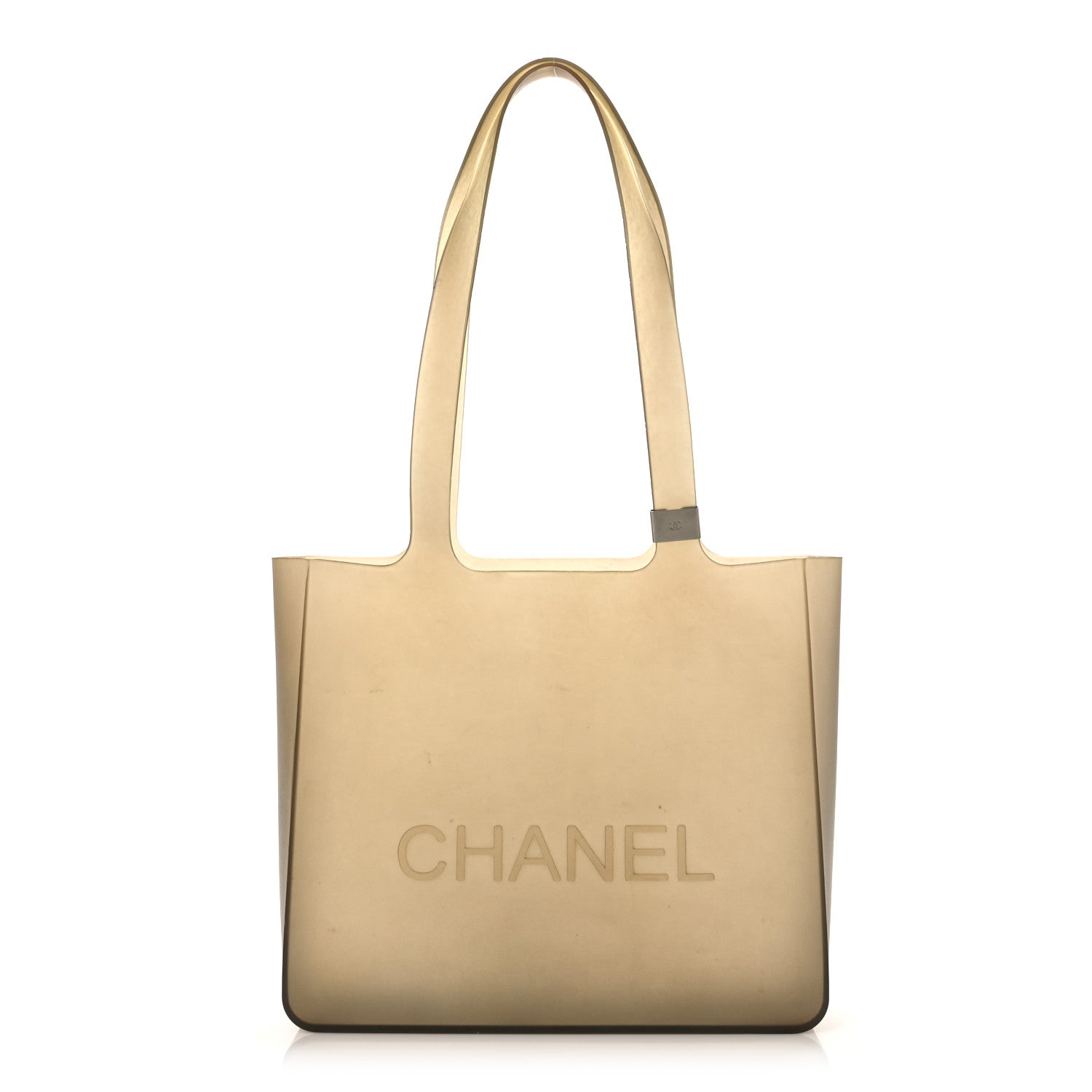 Chanel Jelly Rubber Tote Beige 1 of 7