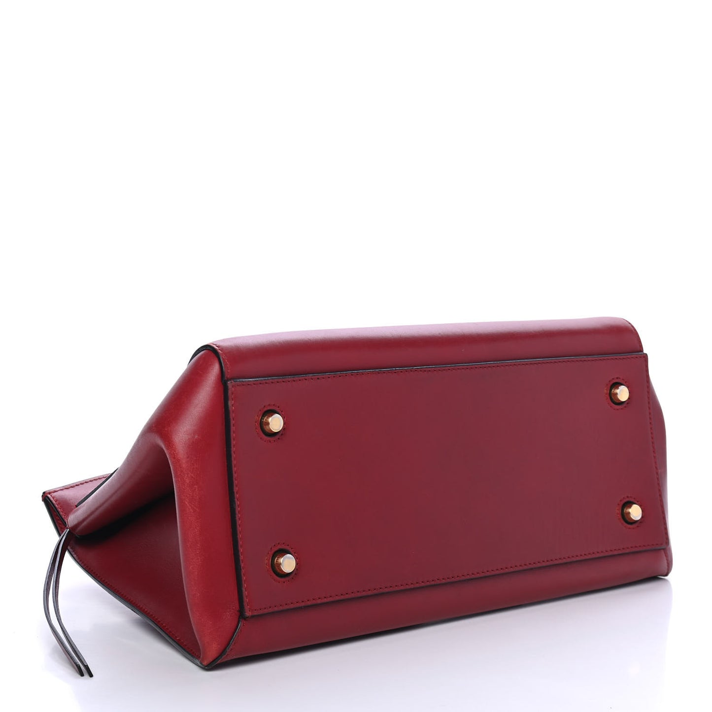 Smooth Calfskin Medium Edge Shoulder Bag Red