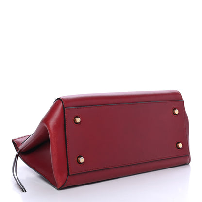 Celine Smooth Calfskin Medium Edge Shoulder Bag Red 3 of 4