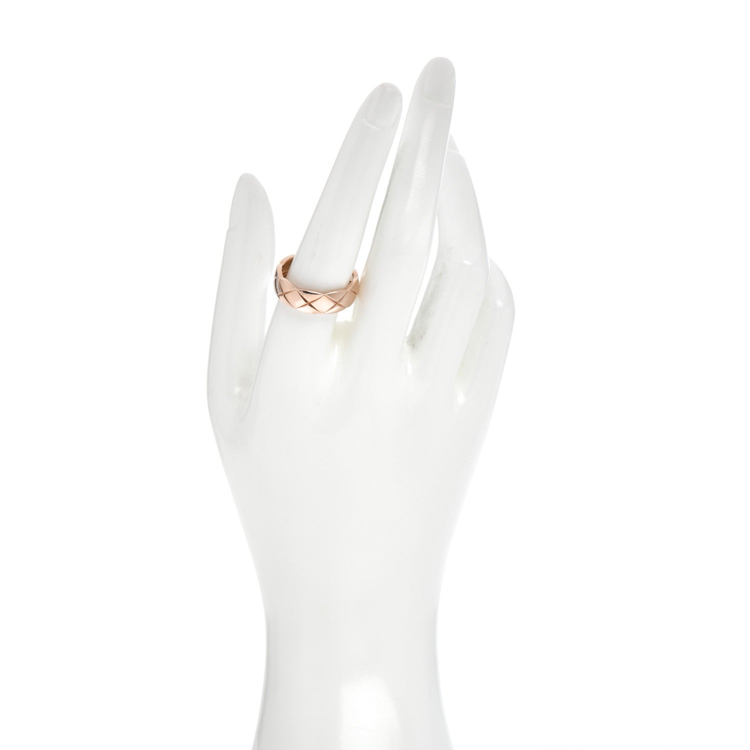 Chanel 18K Beige Gold Small Coco Crush Ring 59 8.75 2 of 6