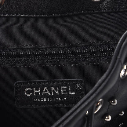 Chanel Lambskin Chevron Quilted Studded Stud Wars Backpack Black 6 of 8