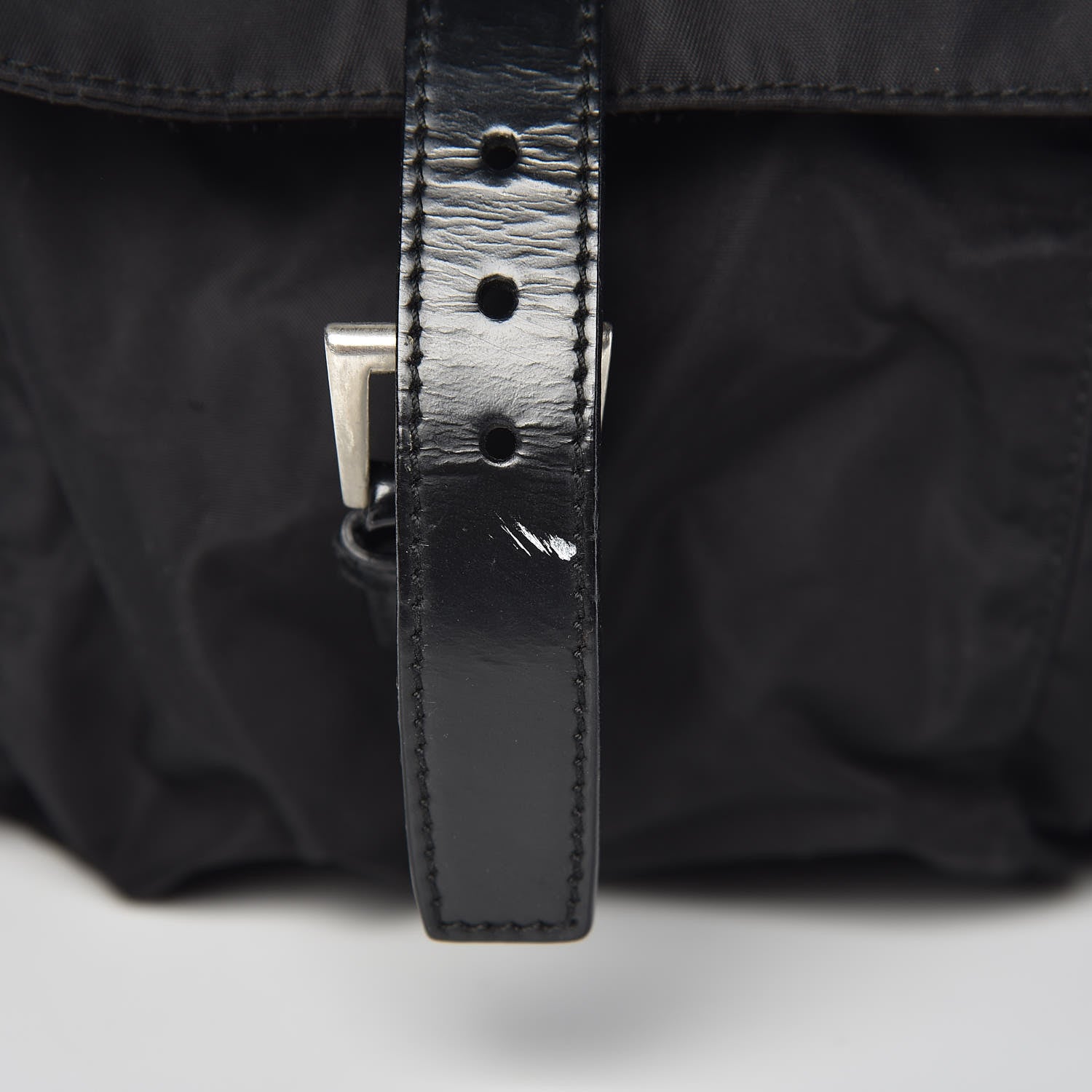 Prada Tessuto Nylon Messenger Bag Black 9 of 14