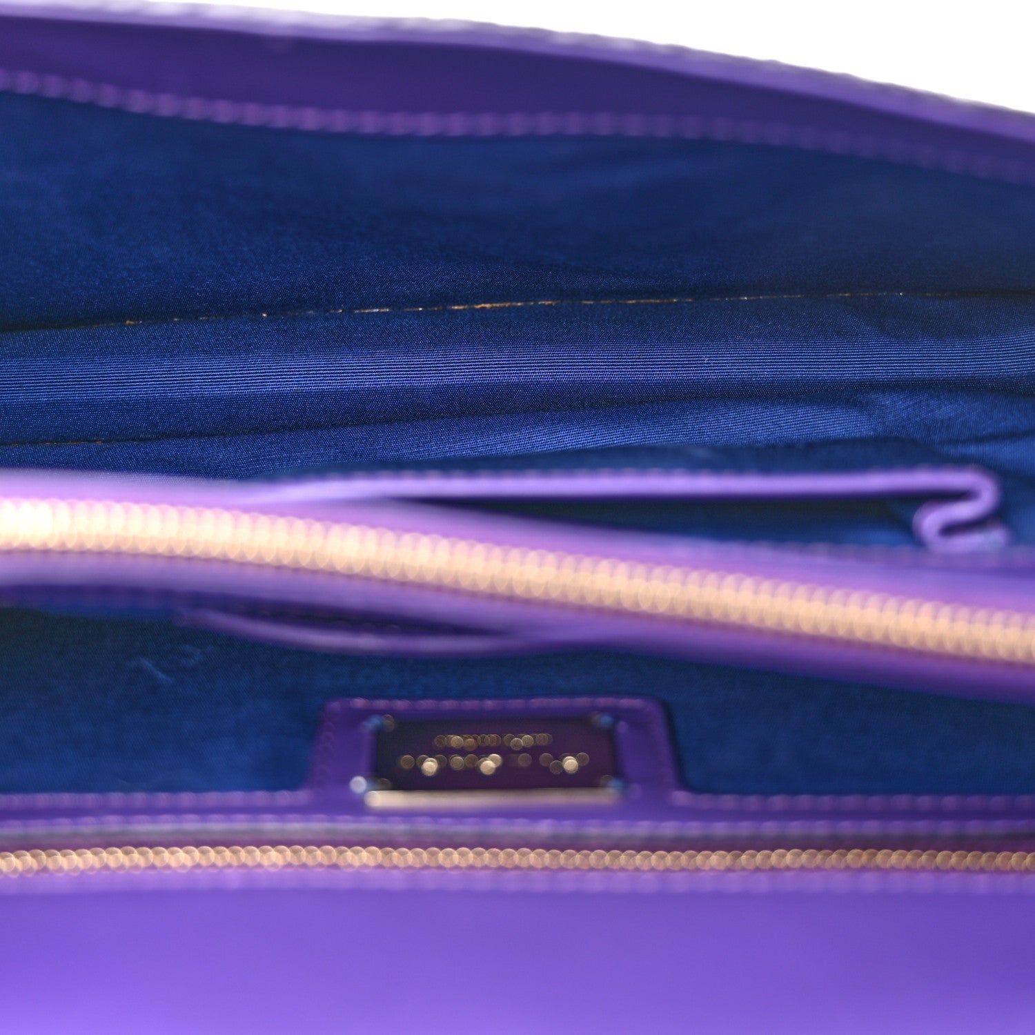 Bulgari Calfskin Galuchat Serpenti Forever Shoulder Bag Purple 6 of 14